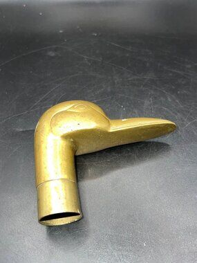 Solid Brass Duck Head Cane Handle Vintage Unique Replacement Part Or Decor Piece